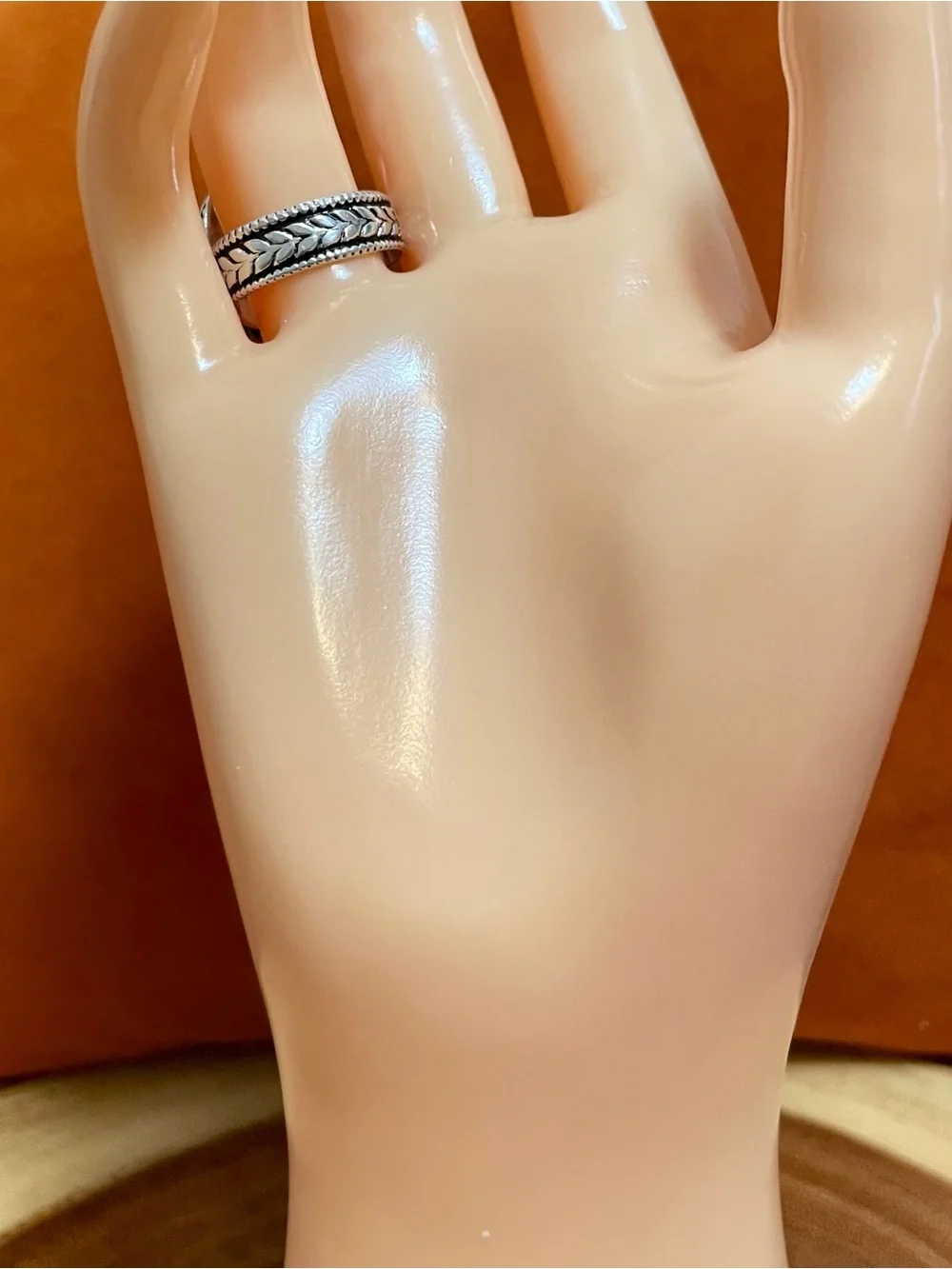 Genuine Lapis Lazuli Silver Over Stainless Steel Oval Statement Ring Unisex NWOT
